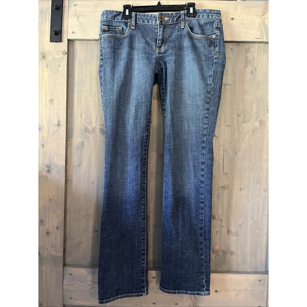 X2 Women's Size 8 Low Rise Straight Leg Jeans Dark Wash Stretch Denim Y2K